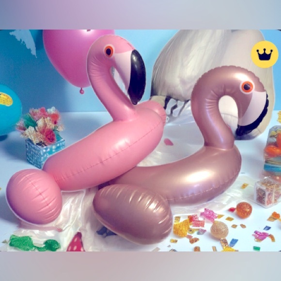 Flamingos In Love🦩🦩Set 2 Inflatable Pink Swimming Pool Summer Fun Floating Party - Picture 1 of 8